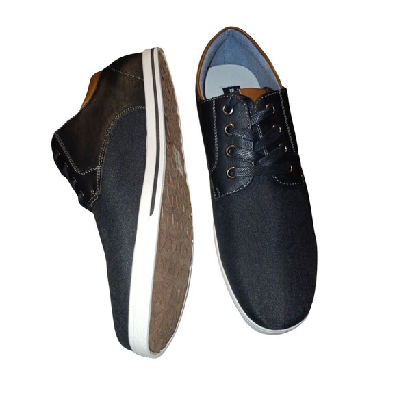 Bruno Marc Rivera Lace Up Shoes Sneakers Oxfords Black Brown Trim Mens Size 8.5 main image 4